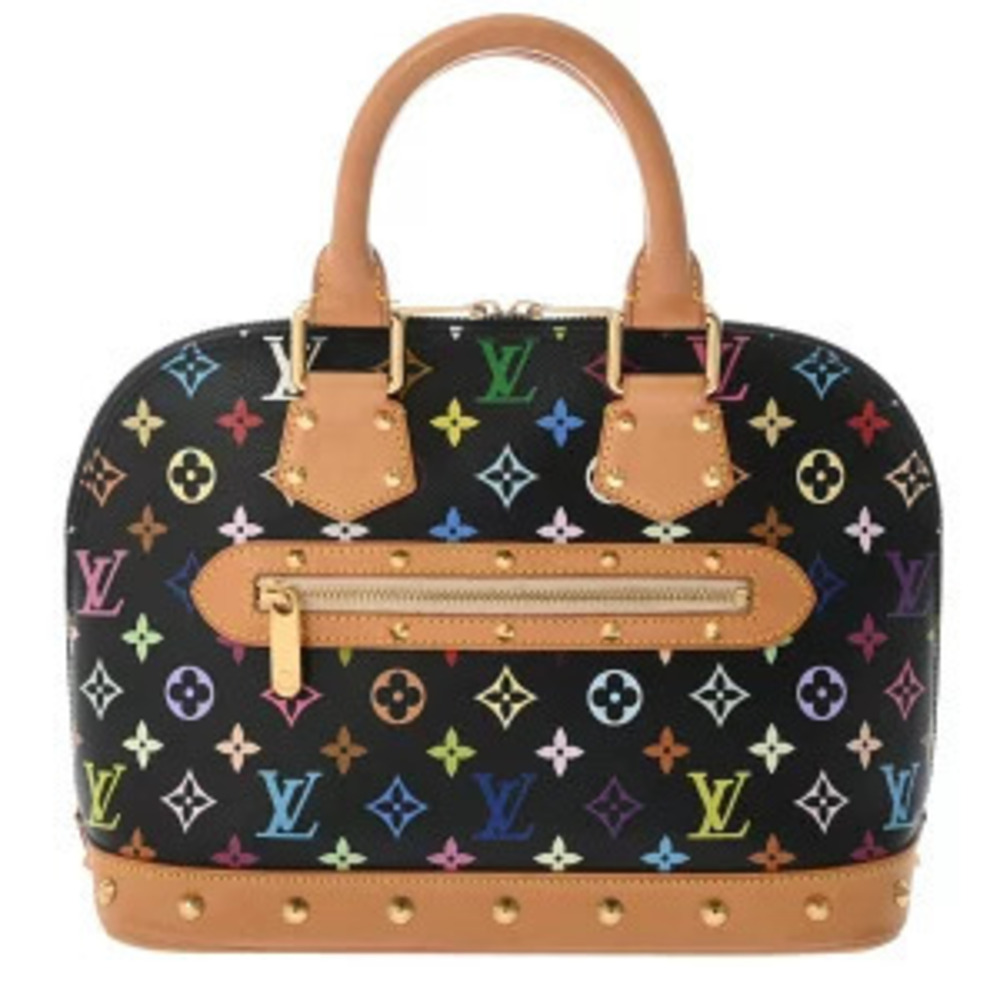 Louis Vuitton Monogram Multicolor Alma Noir Black Handbag